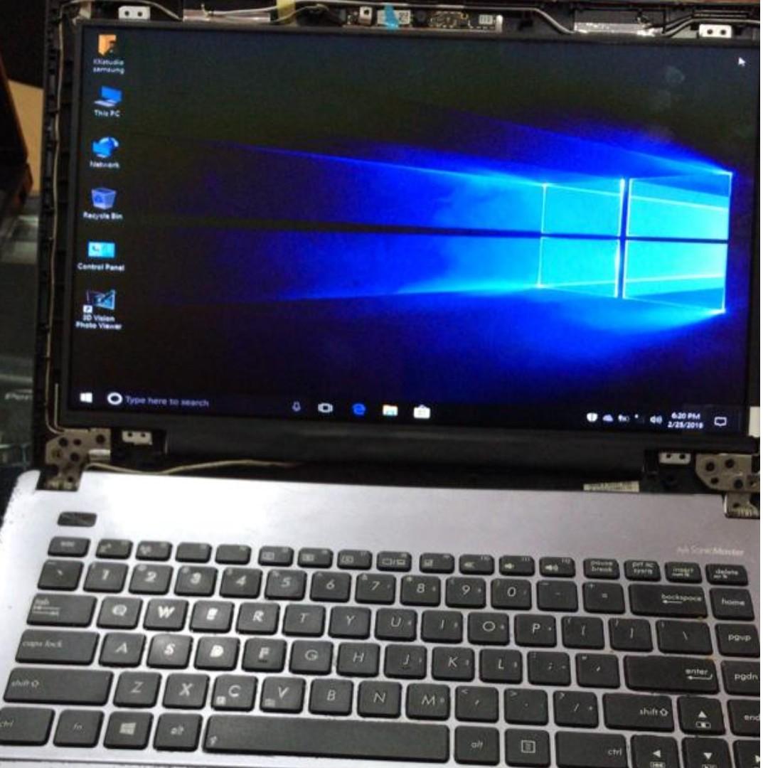 Format Servis New Screen New Ssd 240gb Asus A450l Repair Format Upgrade Service Laptop Desktop Pc Macbook Imac Mac Os X Windows Data Recovery On Carousell