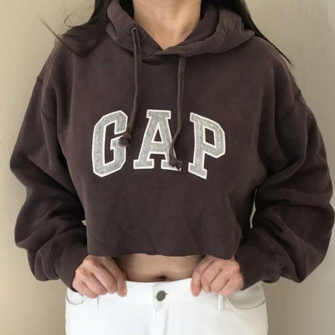 gap cropped hoodie