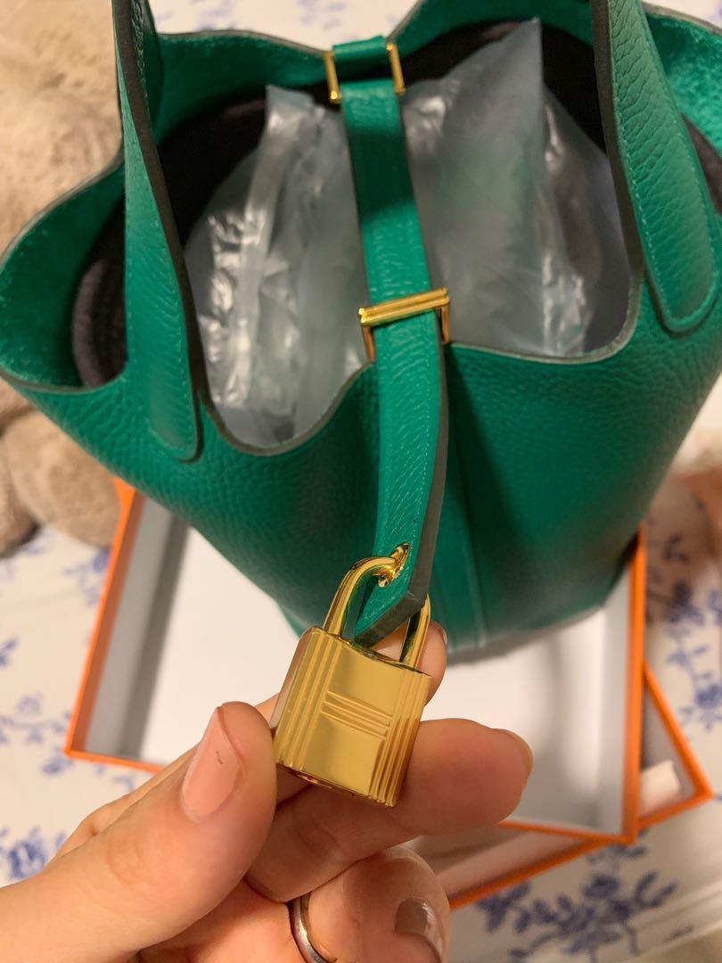 Hermès Vert Vertigo Clémence Picotin Lock 18