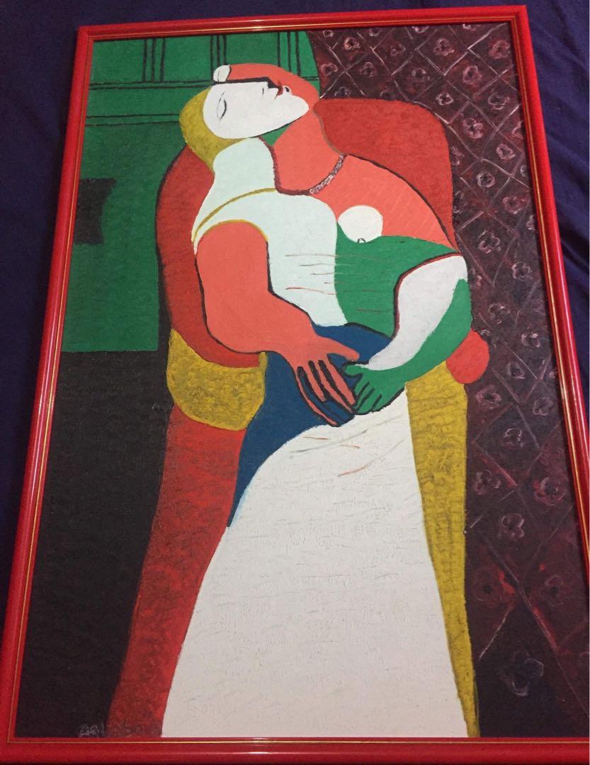 Homage to Picasso (Category: Art & Prints) located in Pasay City. Submitted by bespokebyhypeves (Listing ID 216945739, Image 2). Description: Homage to Picasso oil on canvas paintings @ ₱ 50,000 each framed , provenance acquired directly from the artist with COA.