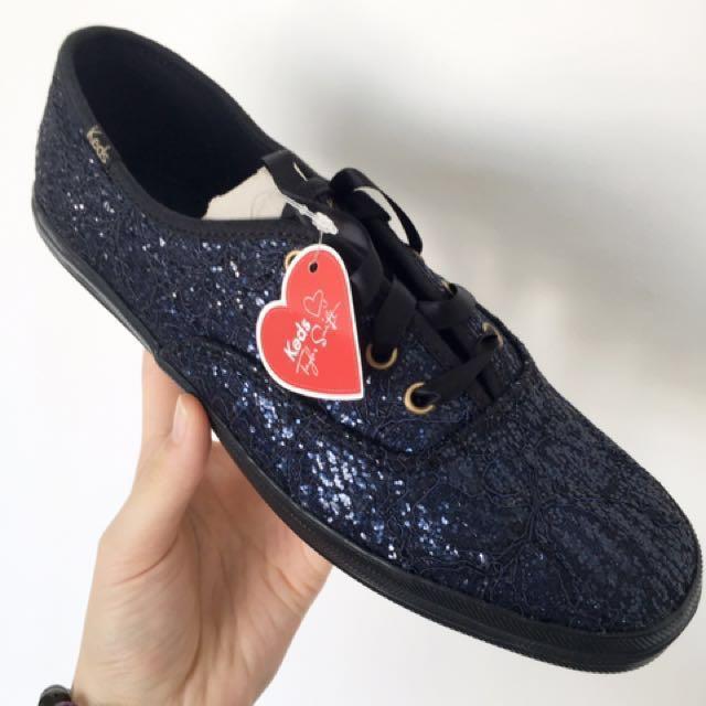 blue glitter keds