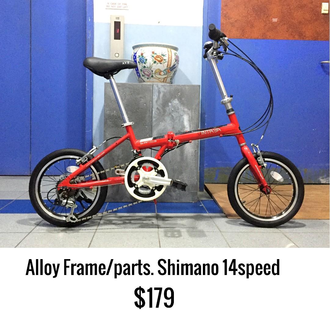 Folding Bike Alloy Korean Shimano 14 speed 11kgs 179 Collect Woodlands upon order Sports Equipment Bicycles Parts Bicycles on Carousell