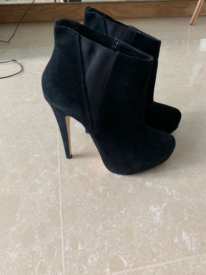 carvela black suede shoes