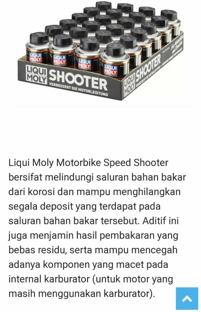 Liqui Moly Motorbike 4t Additive Shooter Pembersih Ruang Bakar Aksesoris Mobil Di Carousell