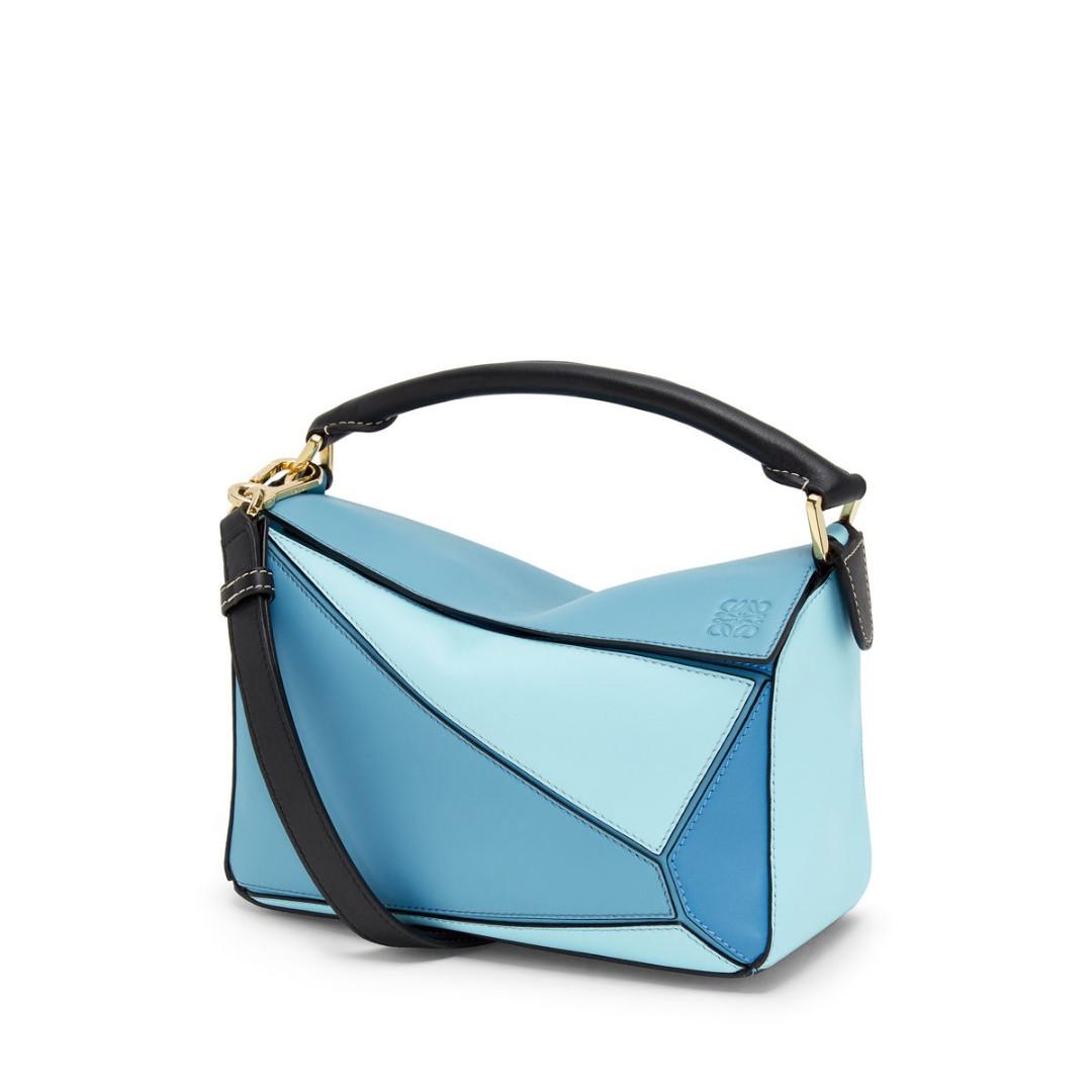light blue coach handbag