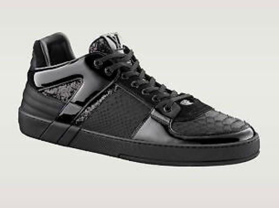 LOUIS VUITTON S/S 2012 Ace Python Patent Leather Low Top Mens Athletic  Sneaker