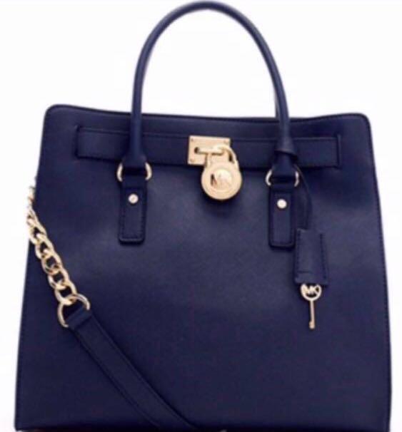 Michael kors hamilton discount navy