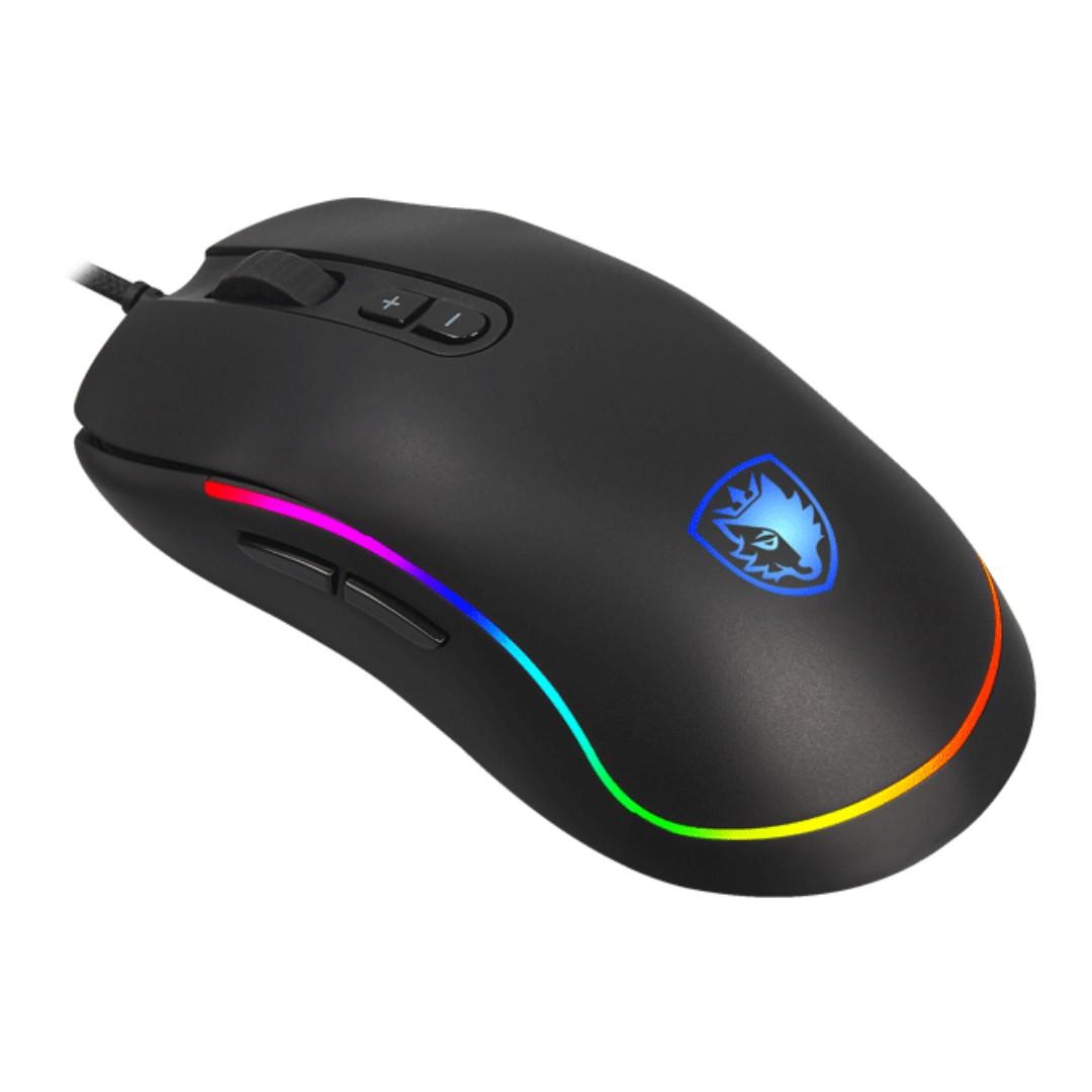 (New Arrival) SADES Revolver RGB Light 10,000dpi Professional Gaming ...