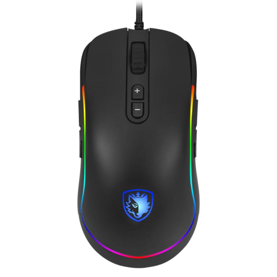 (New Arrival) SADES Revolver RGB Light 10,000dpi Professional Gaming ...