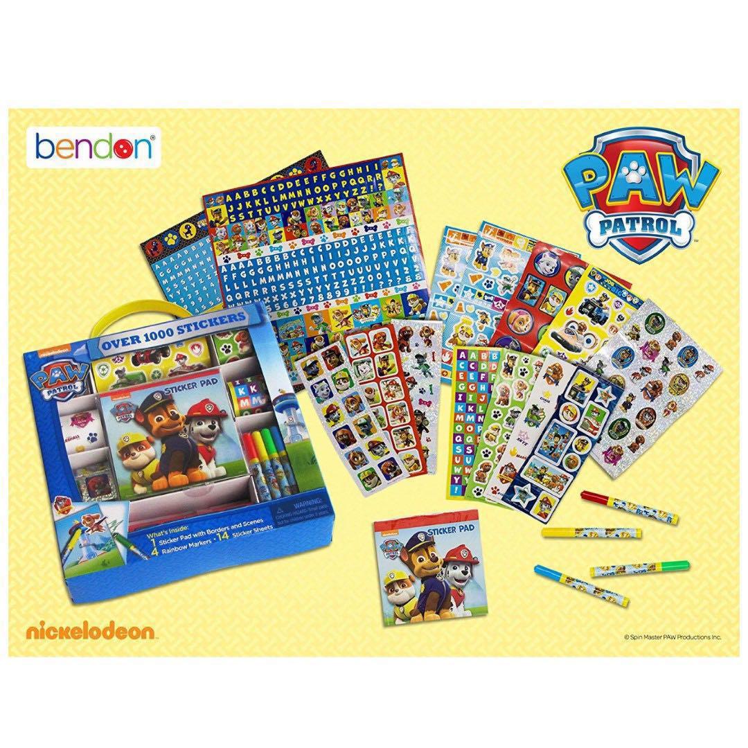 Paw patrol sticker box clearance
