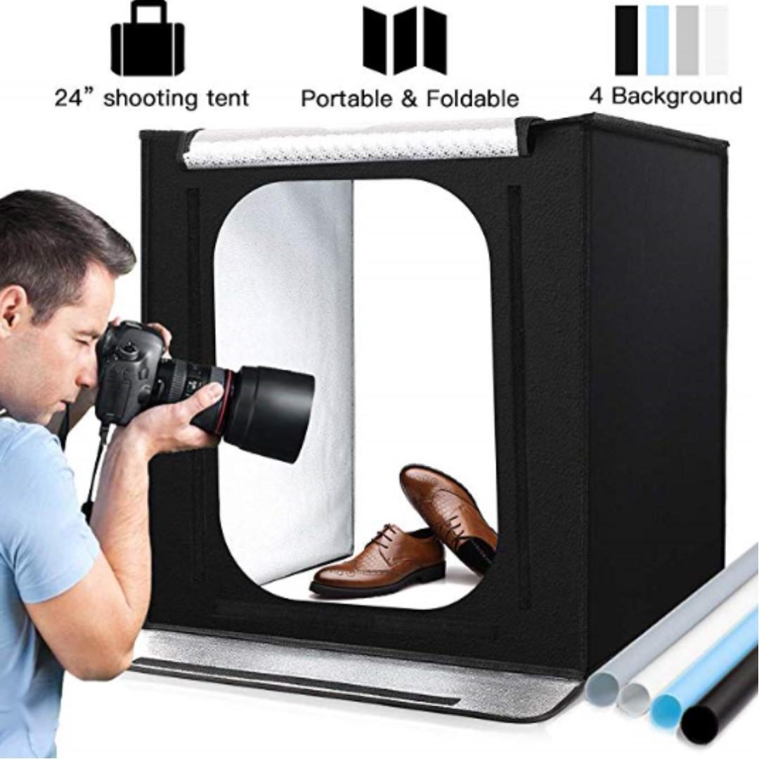 P15 Portable Photo Studio, 24 * 24 * 24 inchs Large Foldable