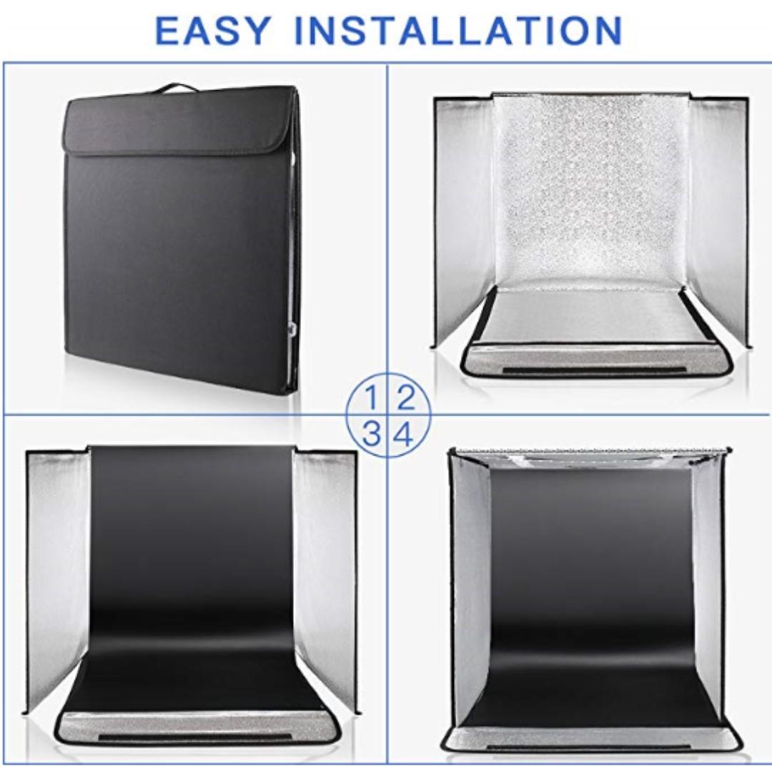 P15 Portable Photo Studio, 24 * 24 * 24 inchs Large Foldable