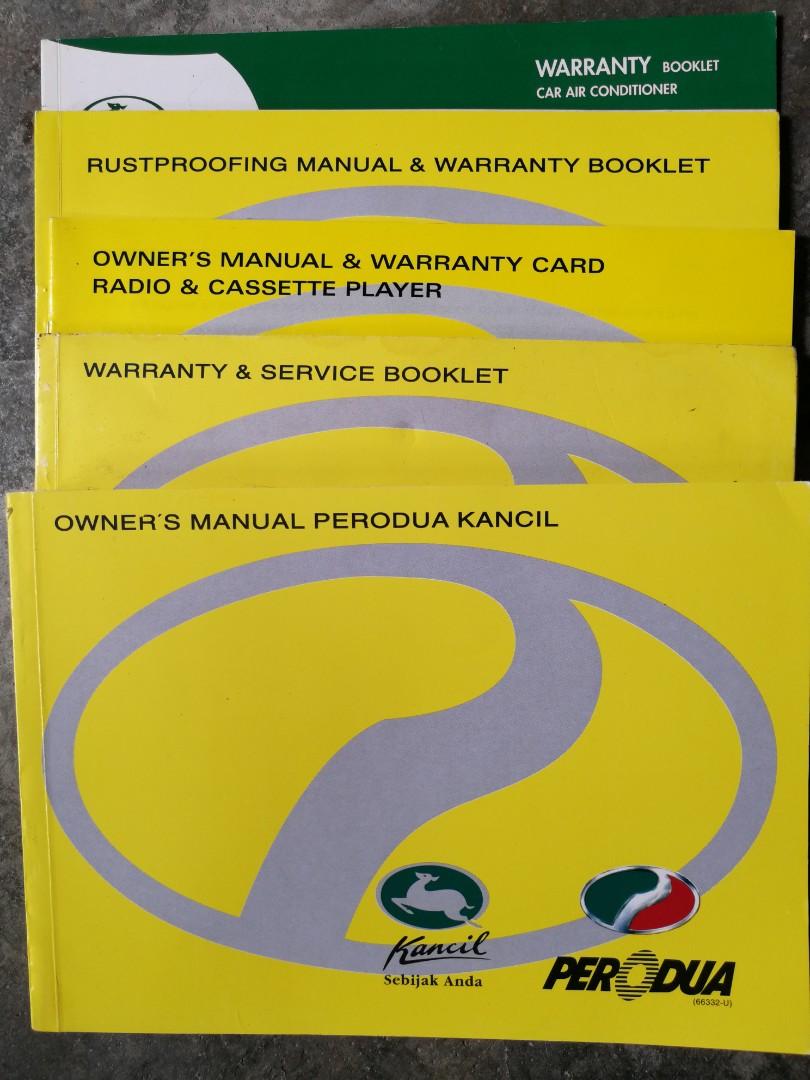 Perodua Kancil Owner Manual Hobbies Toys Books Magazines Children S Books On Carousell