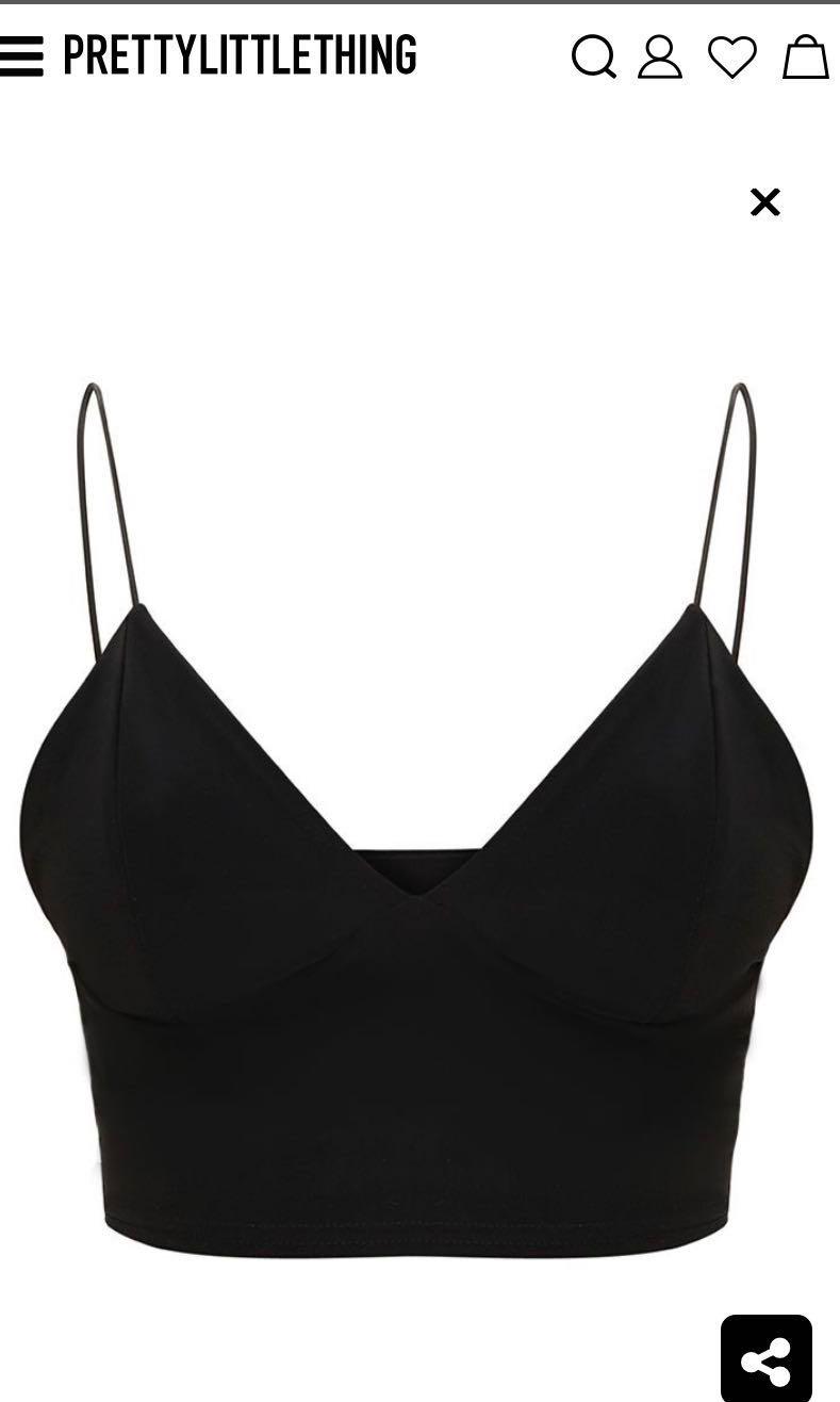 plt black bralet