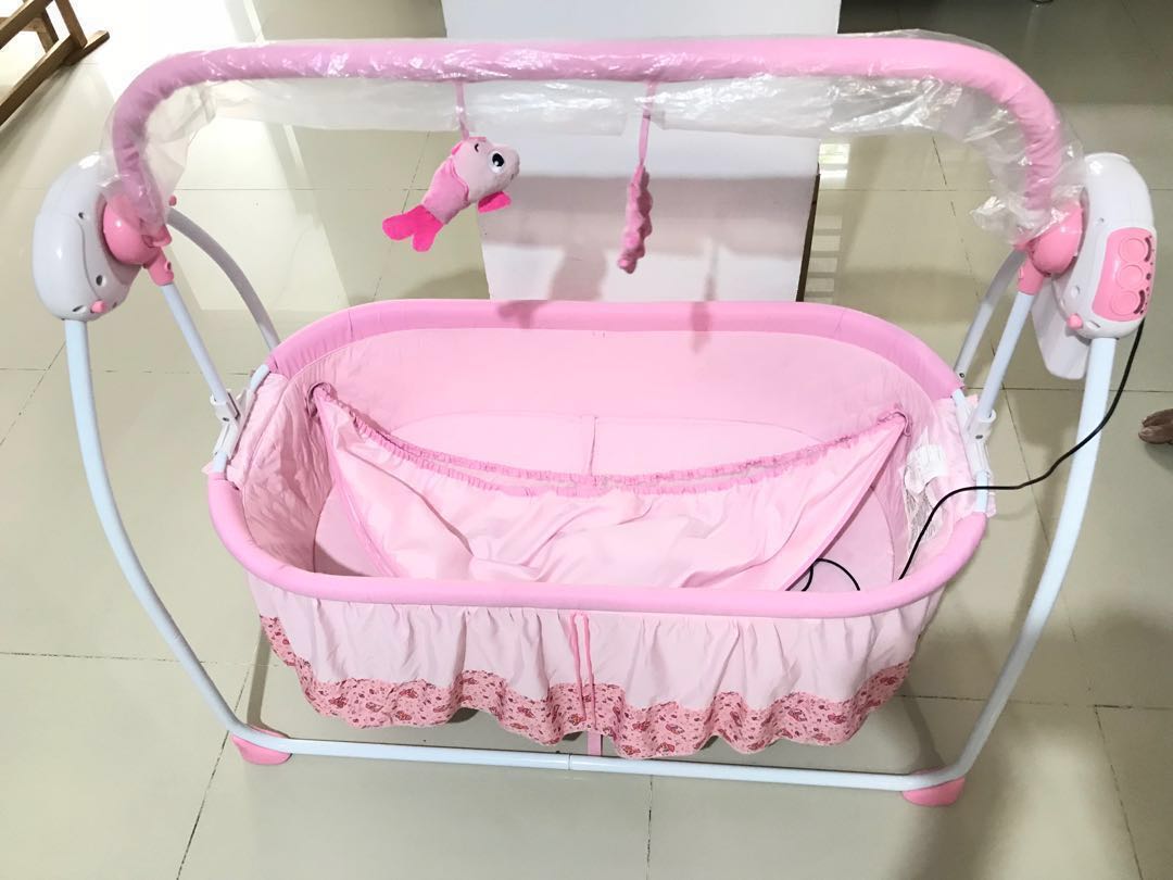 pink cradle swing