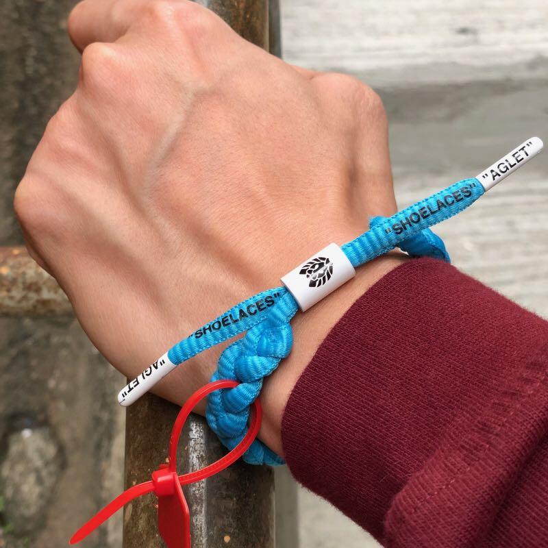 Off white shoelace bracelet online