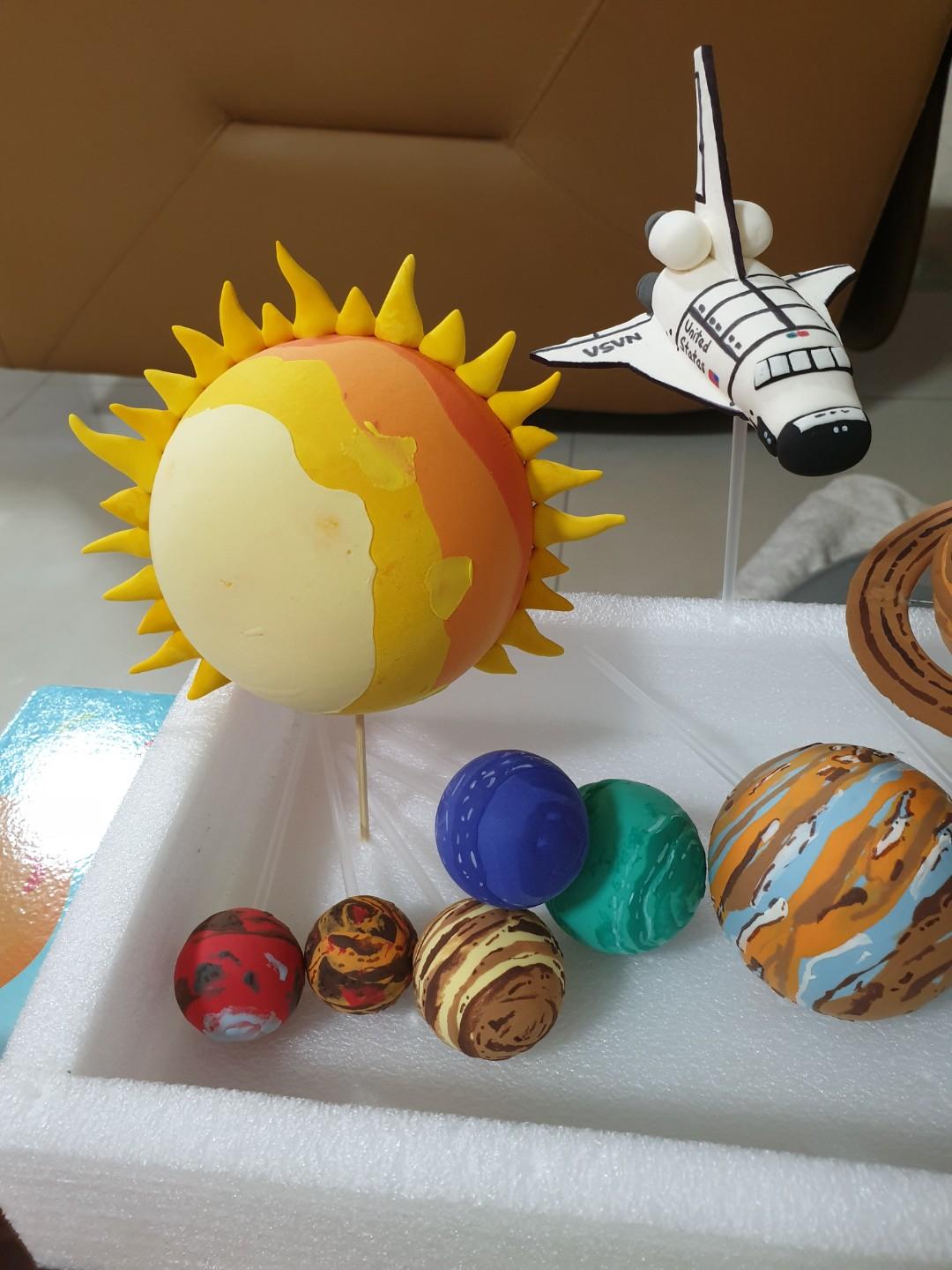 Solar System Cake Toppers