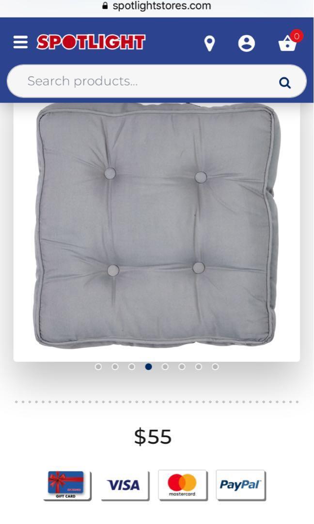 Spotlight Living Space Ikon Plain Floor Cushion Furniture Home Living Home Decor Cushions Throws on Carousell