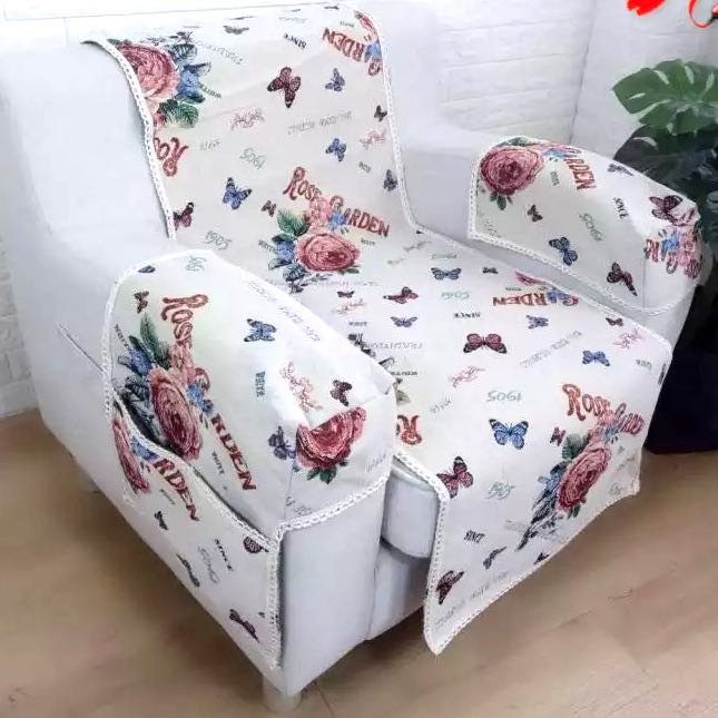 Tapestry 1 2 Set Wing Chair Sofa Cover Furniture Others On