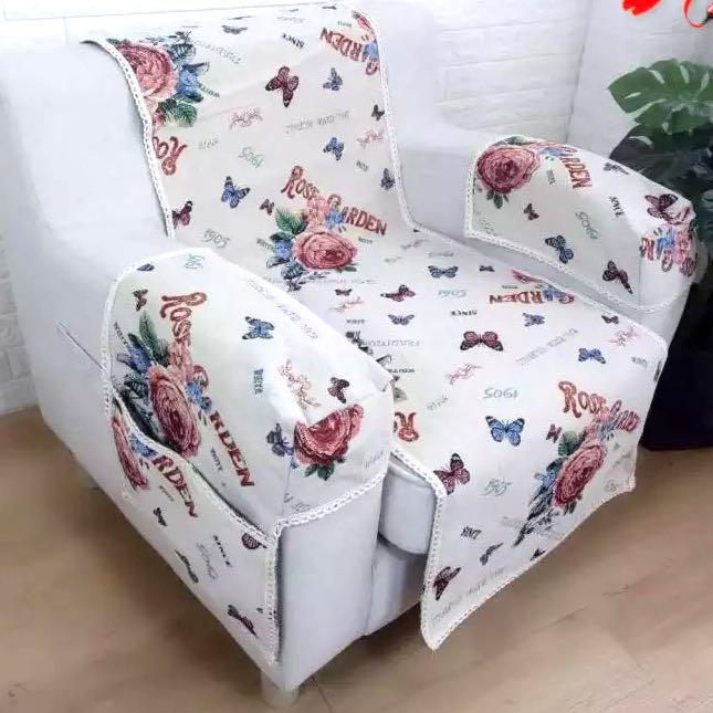 Tapestry 1 2 Set Wing Chair Sofa Cover Furniture Others On Carou Tapestry 1 2 Set Wing Chair Sofa Cover