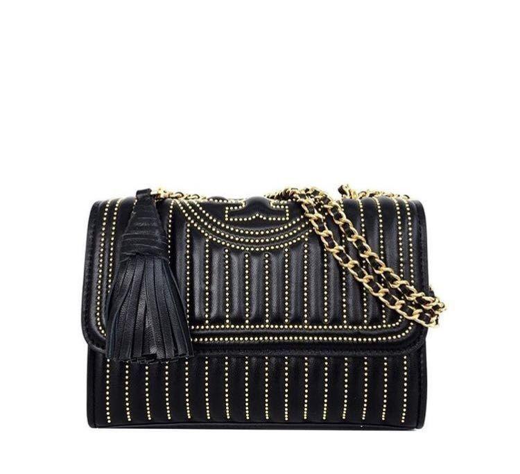 Tory burch fleming stud convertible shoulder bag cheap