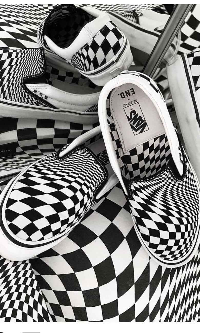 Vans x End Vertigo Slip On Men s Fashion Footwear Dress Shoes on Carousell