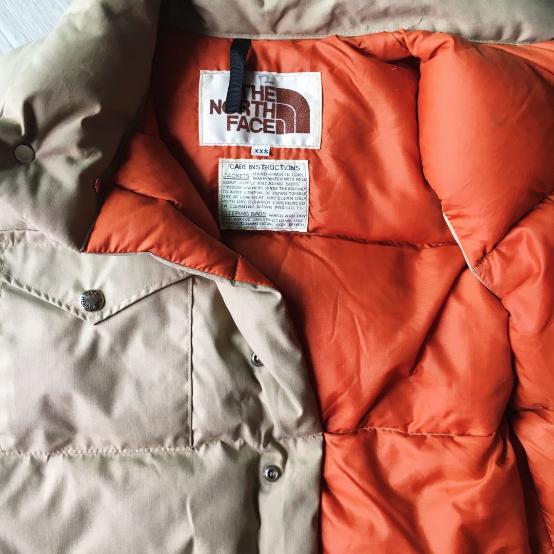 Vintage The North Face Brown Label Goose Down Jacket Vest, 男裝, 外套及戶外衣服 Carousell