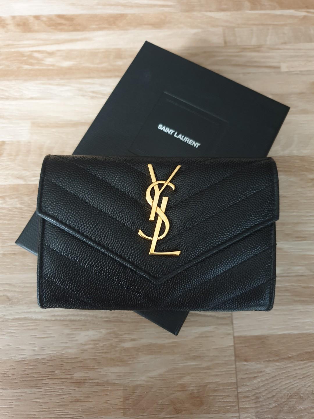 ysl monogram small wallet