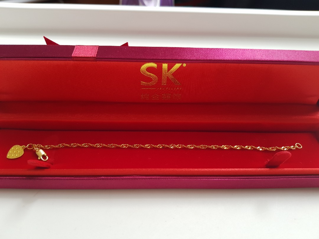916 Yellow Gold Bracelet from SK Jewellery Women s Fashion