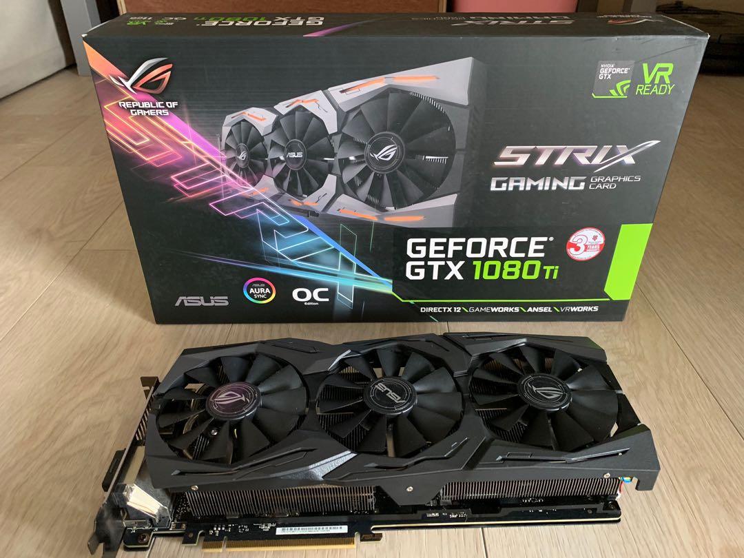 Asus Strix Gaming Oc Gtx1080ti Electronics Computer Parts Accessories On Carousell