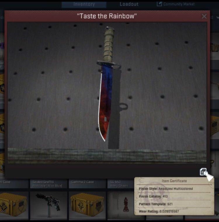 Bayonet Marble Fade Ice And Fire Toys Games Video Gaming In Game Products On Carousell