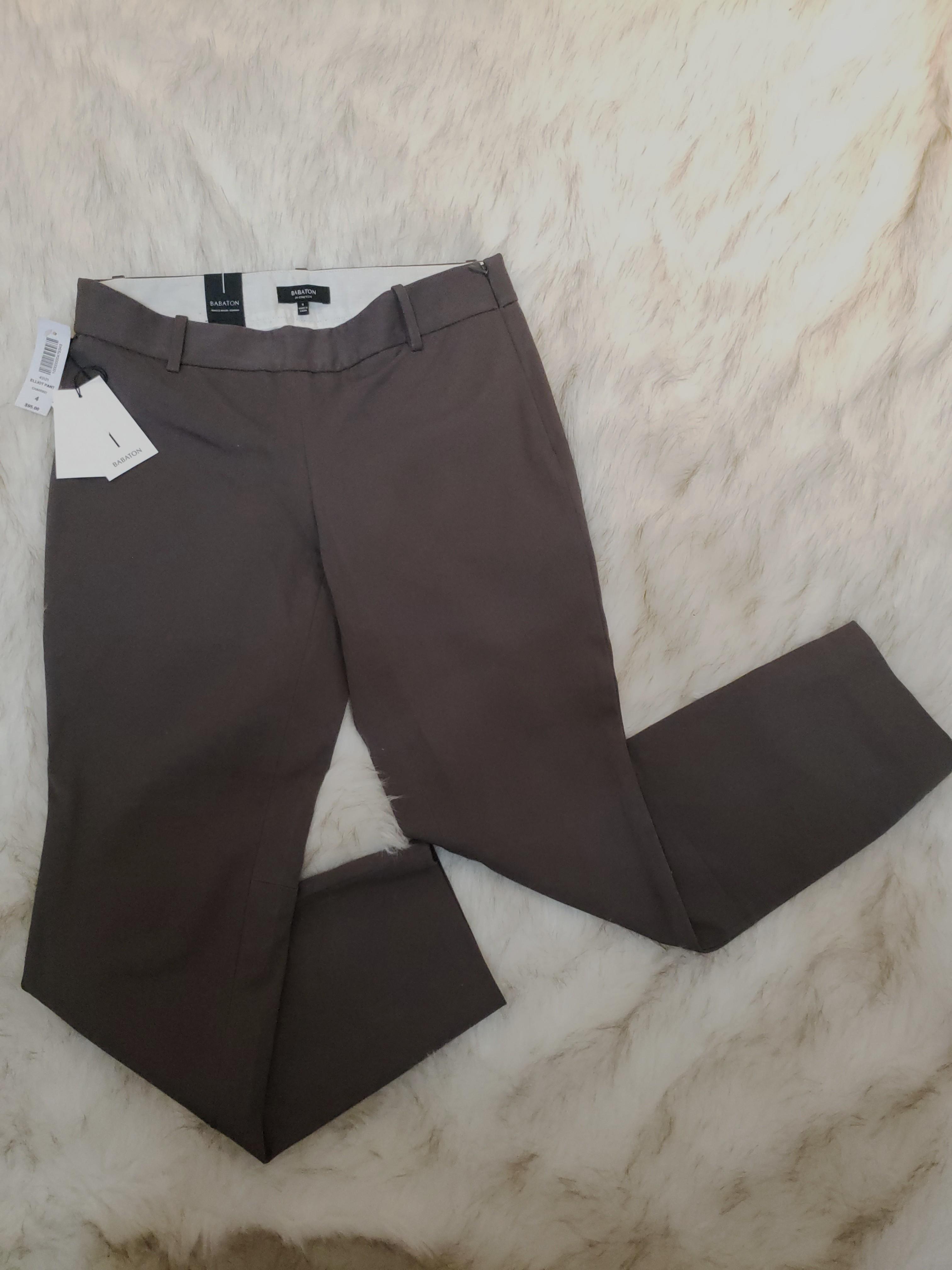 BNWT Aritzia Babaton Elliot Pants in Charred (dark taupe/olive) size 4,  Women's Fashion, Clothes on Carousell