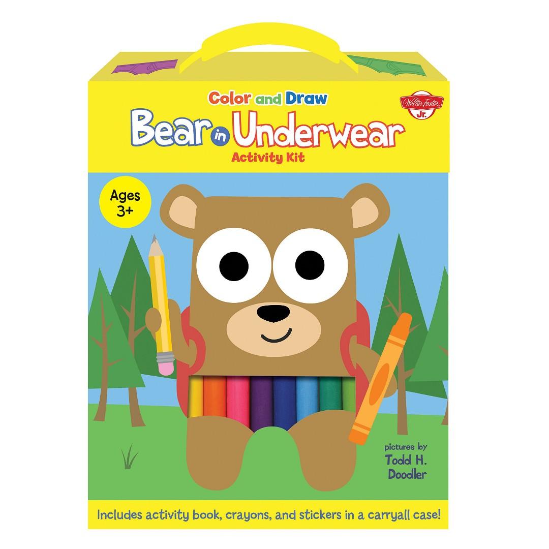 Brand new! Color and Draw Bear in Underwear Activity Kit