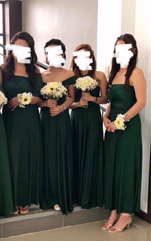 Emerald green infinity dress cheap
