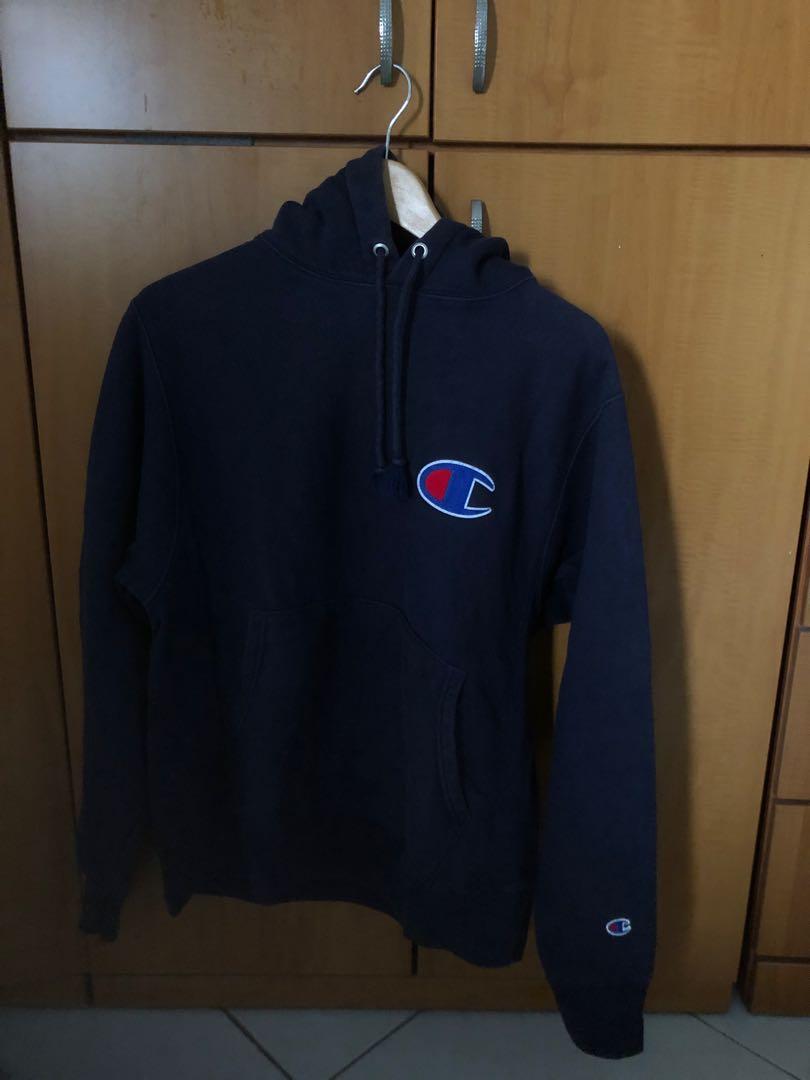 Champion big c chain stitch reverse weave hoodie clearance sweatshirt