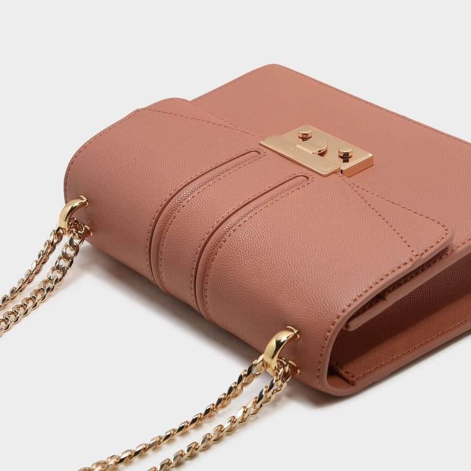 Pink Mini Gabine Saddle Bag CHARLES KEITH US | lupon.gov.ph