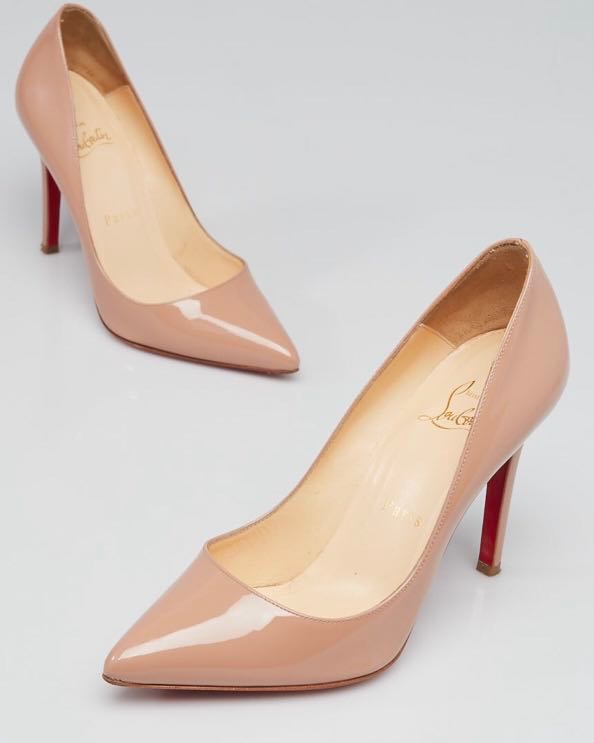 Christian louboutin pigalle 100 nude sale
