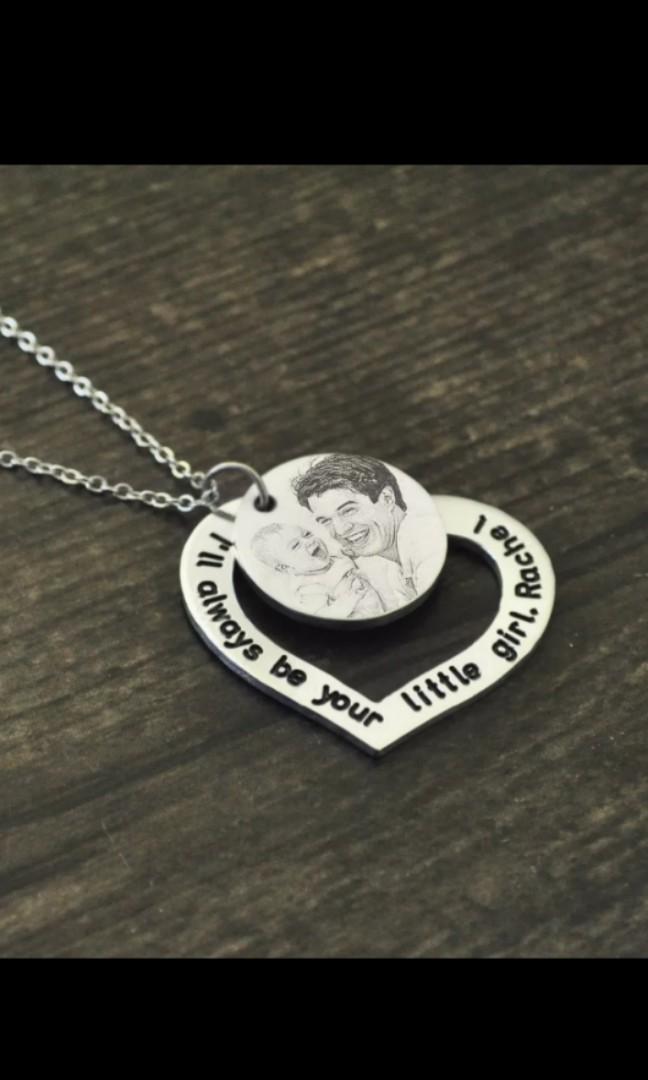 Customized on sale couple necklace