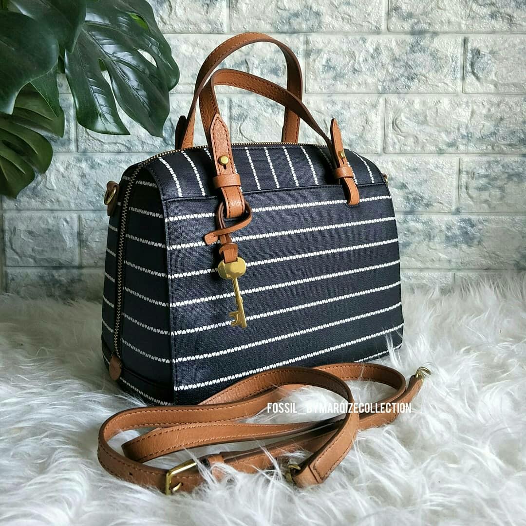Fossil rachel satchel black new arrivals