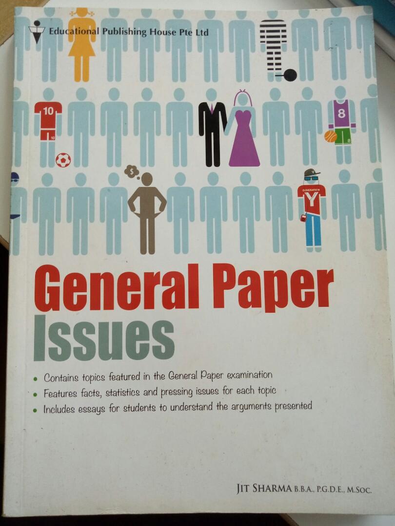 General Paper Issues (Category: Assessment Books) located in Singapore. Submitted by yh24k (Listing ID 217002821, Image 1). Description: Nice complementary guide for General Paper.
