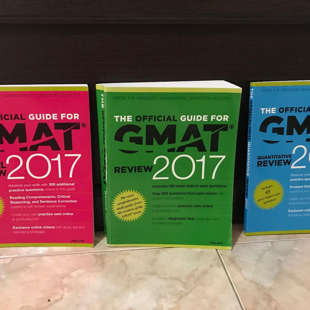 Gmat 2017 Official Guide Pack Of 3 Books Stationery