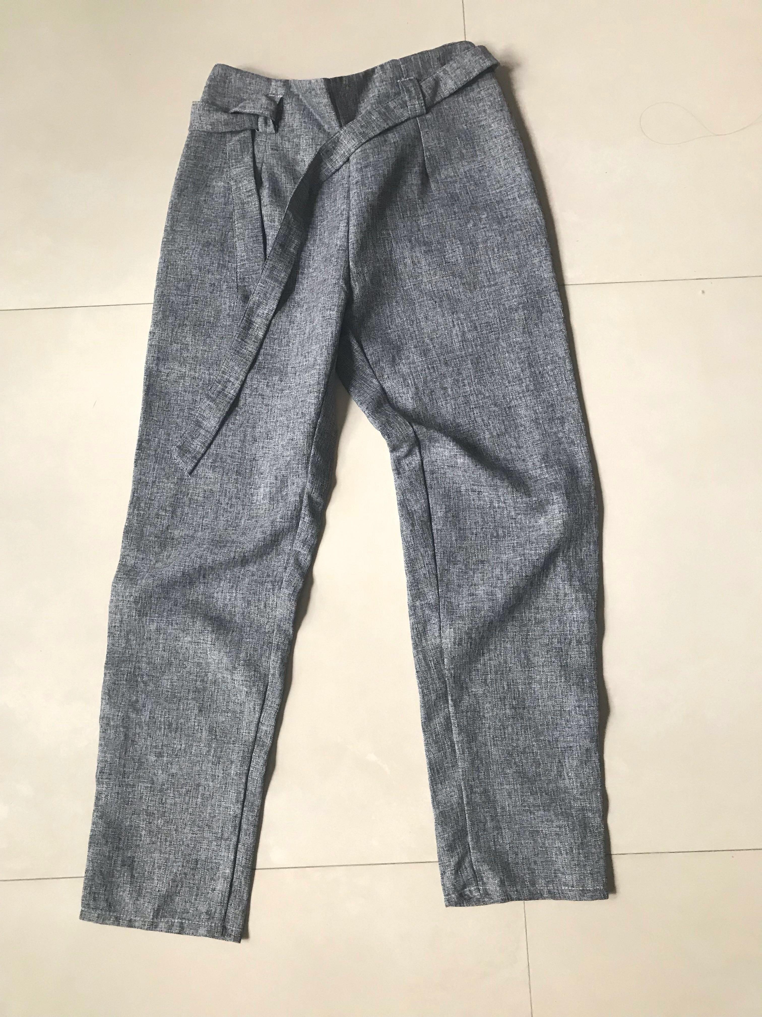 high waisted work jeans