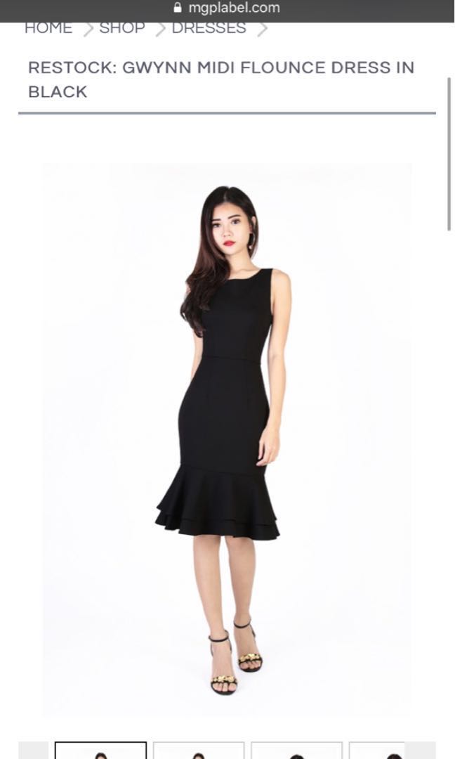 midi flounce dress