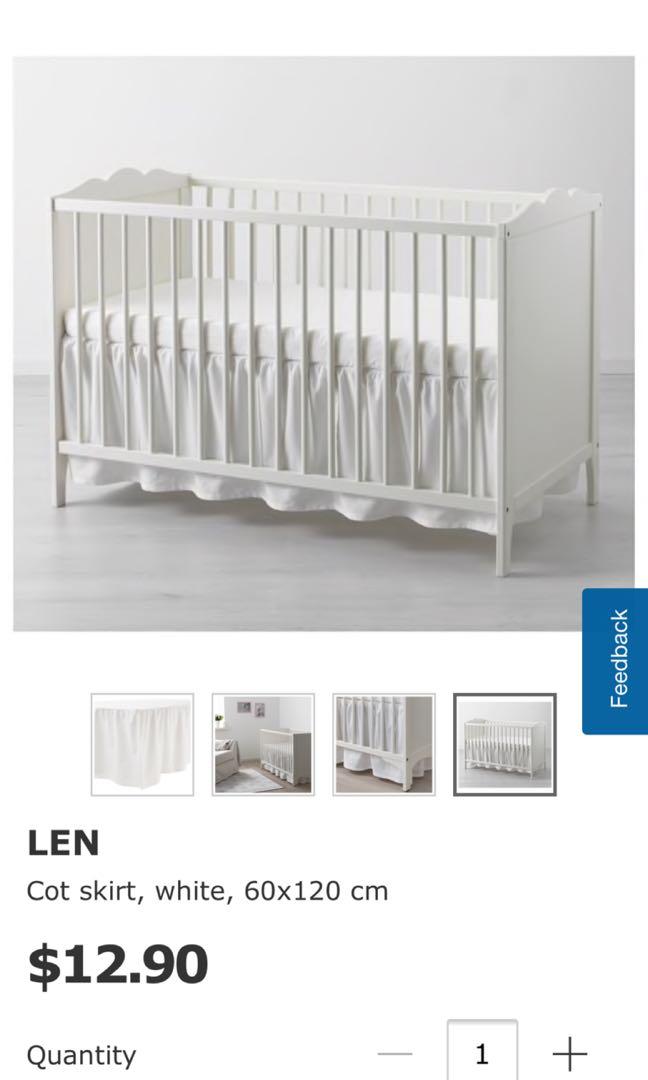 ikea crib skirt