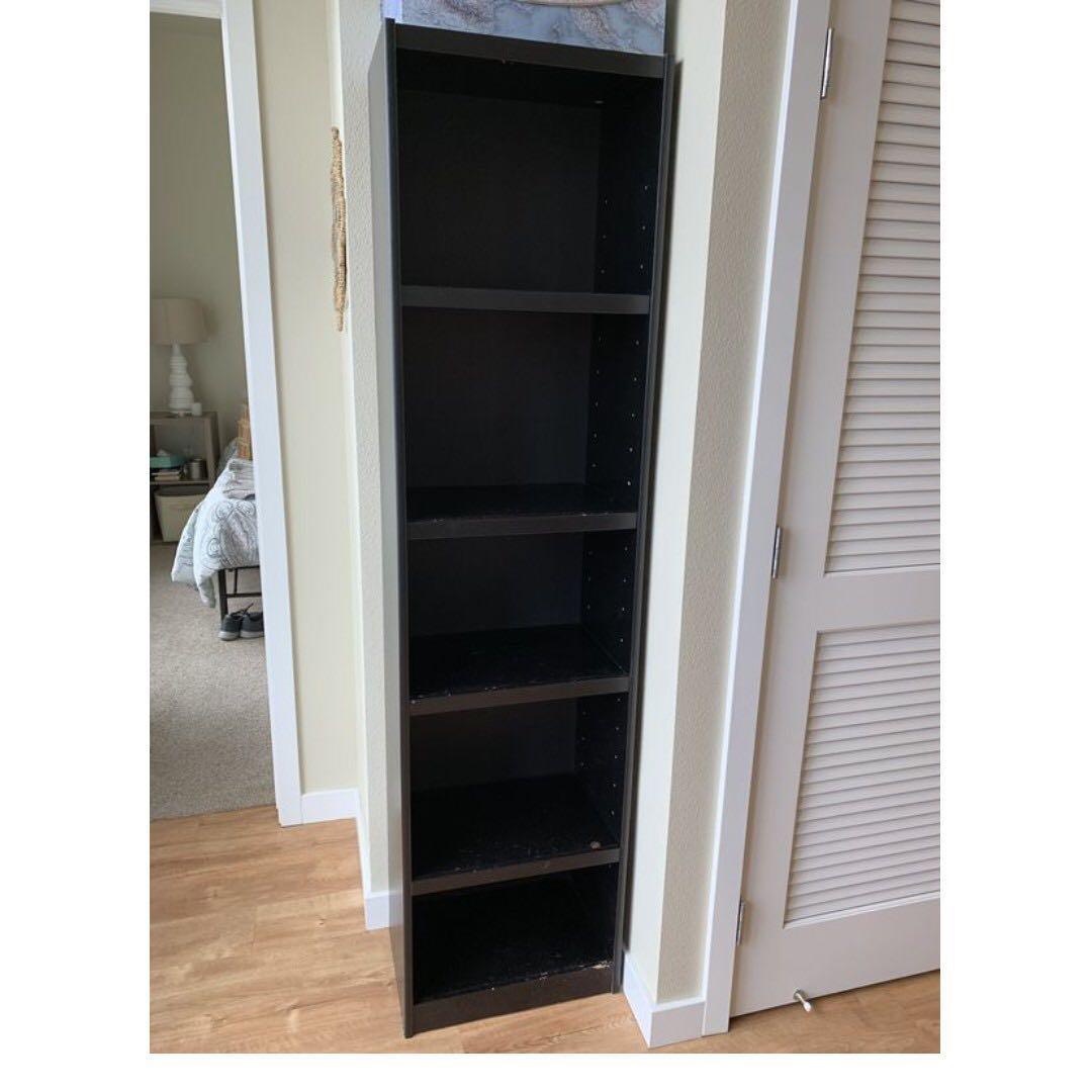 Ikea Black Billy Bookcase, Furniture & Home Living, Furniture, Shelves