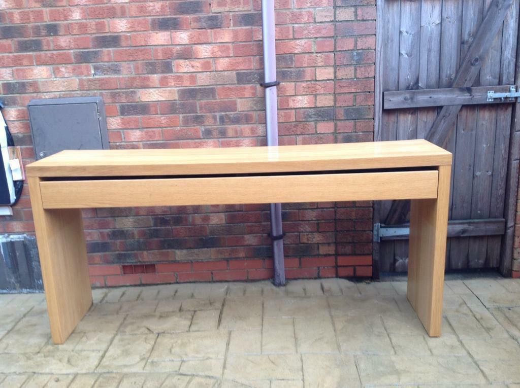 malm oak dressing table