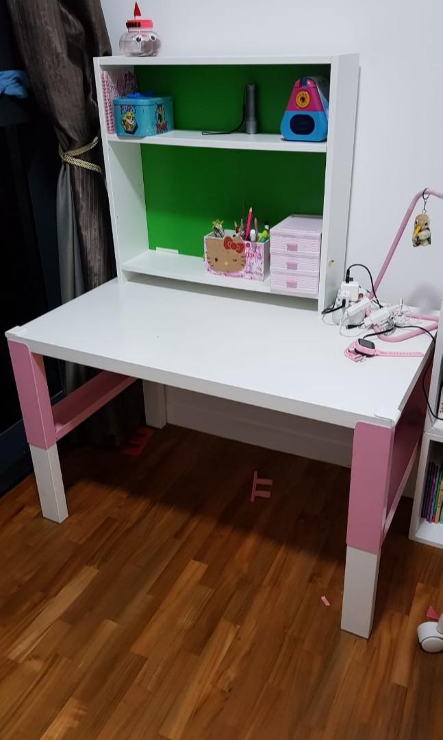 Ikea Pahl Pink 2pcs With Shelf Furniture Others On Carousell