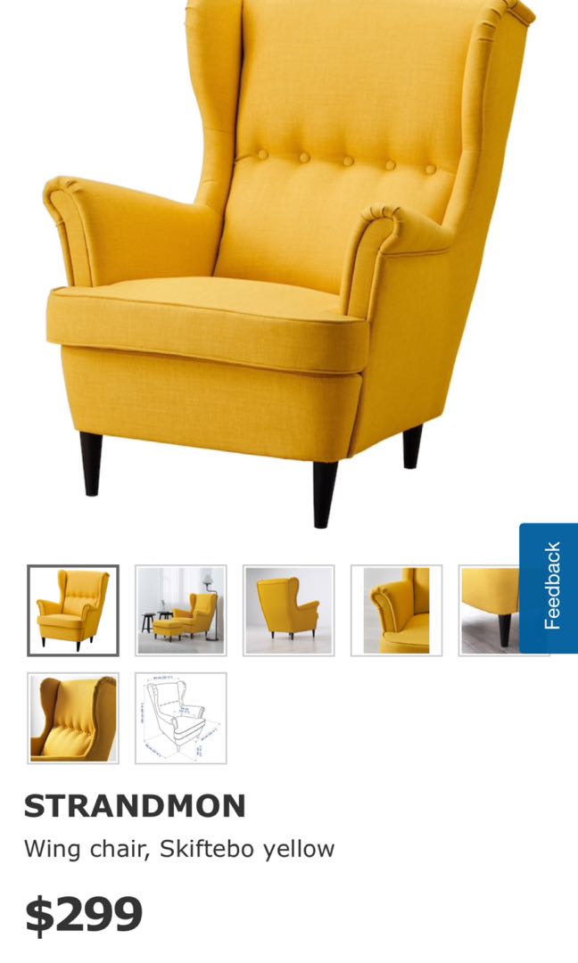 Ikea Yellow Chair Furniture Home Living Furniture Chairs On Carousell