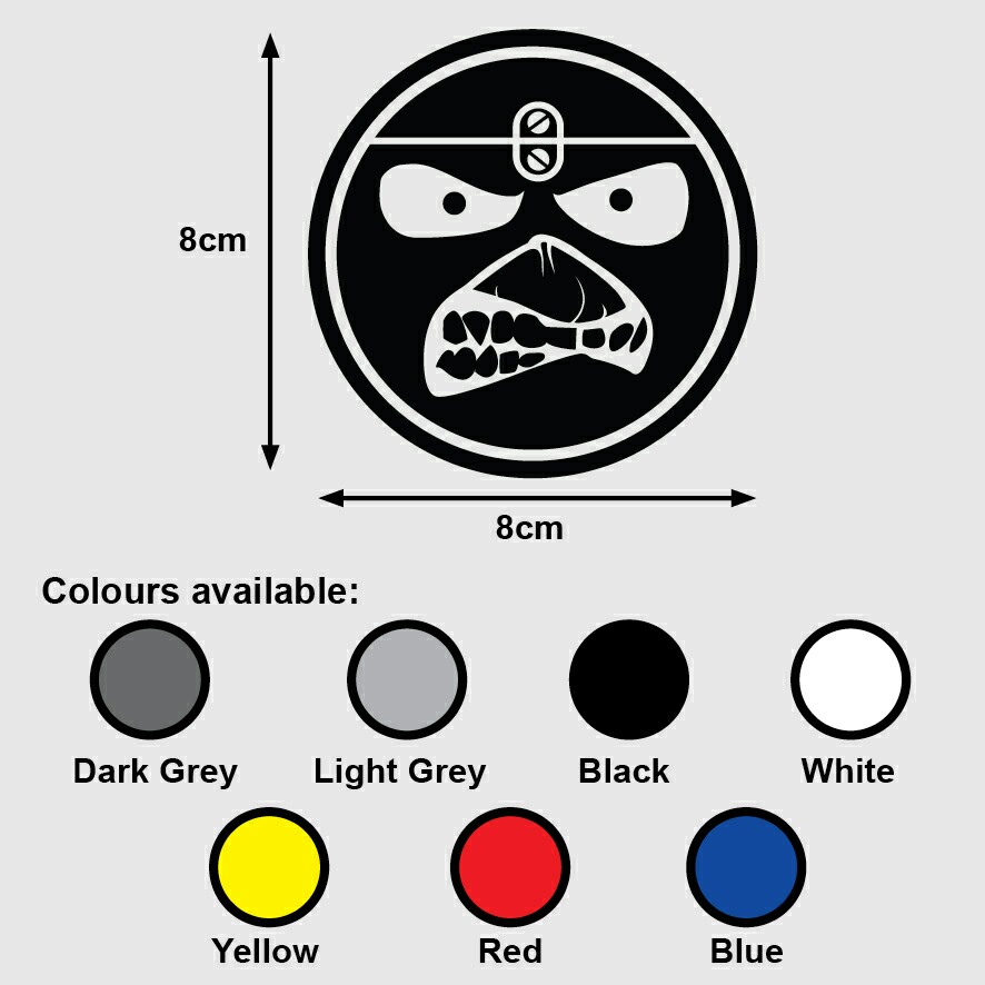 Iron Maiden Trooper Logo Premium Vinyl Sticker Decal Music Eddie Mascot Heavy Metal Design Craft Art Prints On Carousell