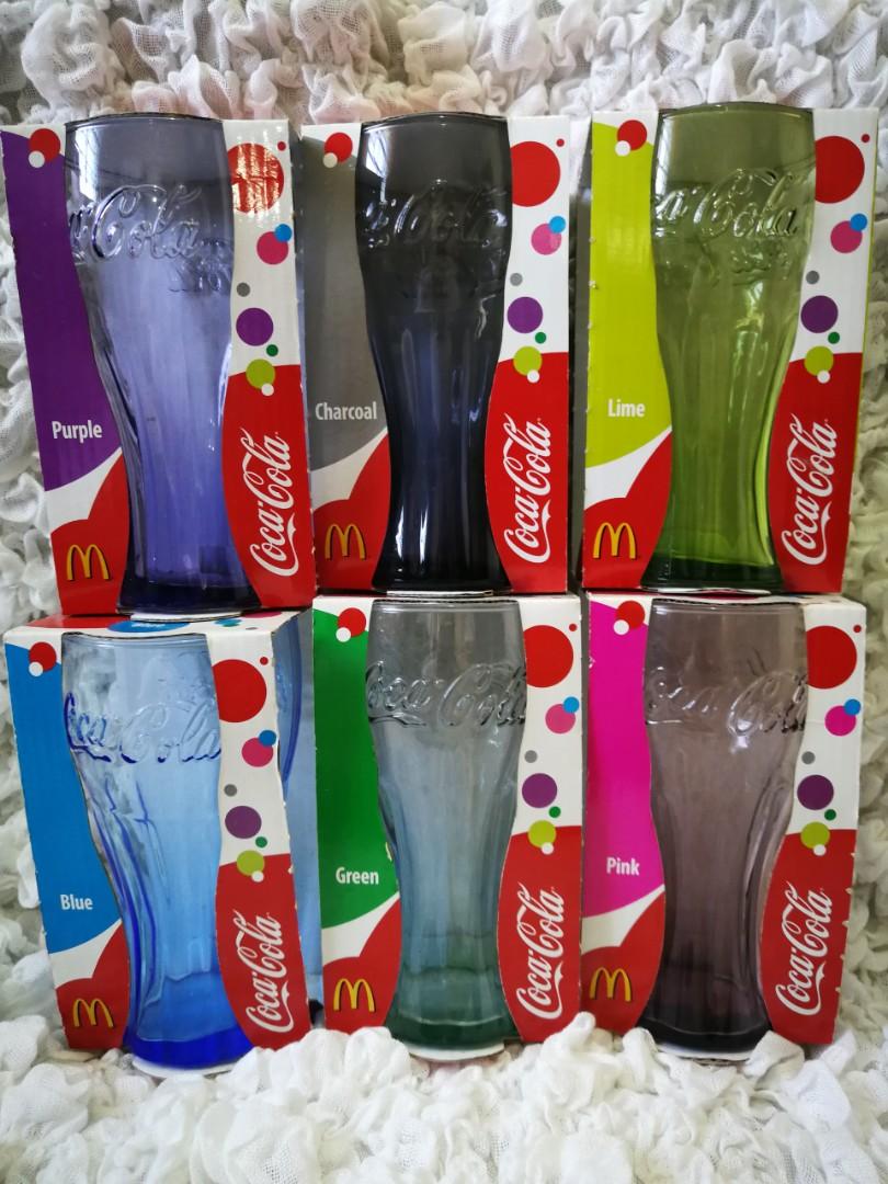 coca cola can glass Mc Donld luminarc 2009 ltd made in france Set Of 2 